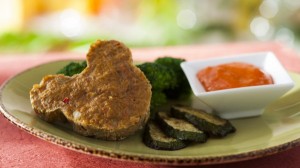 Mickey-shaped Meatloaf at Be Our Guest at Magic Kingdom