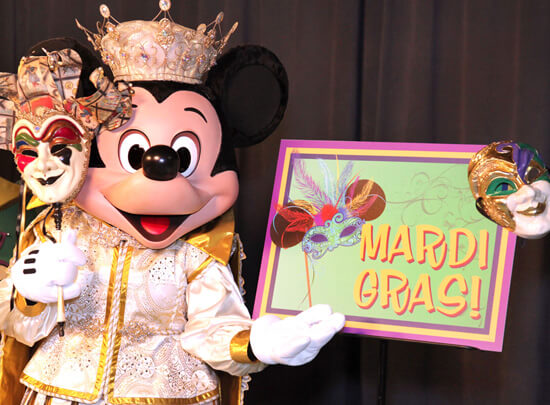 Disneyland Events in 2018 - Mickey Mouse at Mardi Gras