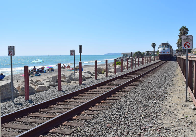 Public Transportation to Disneyland and Universal Studios Hollywood - Train at North Beach