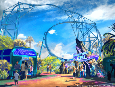 SeaWorld San Diego Is Getting Electric Eel Coaster in 2018