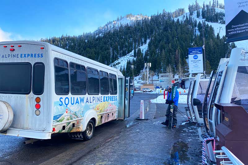 Free shuttle for Palisades Tahoe, Olympic Valley & Alpine Meadows