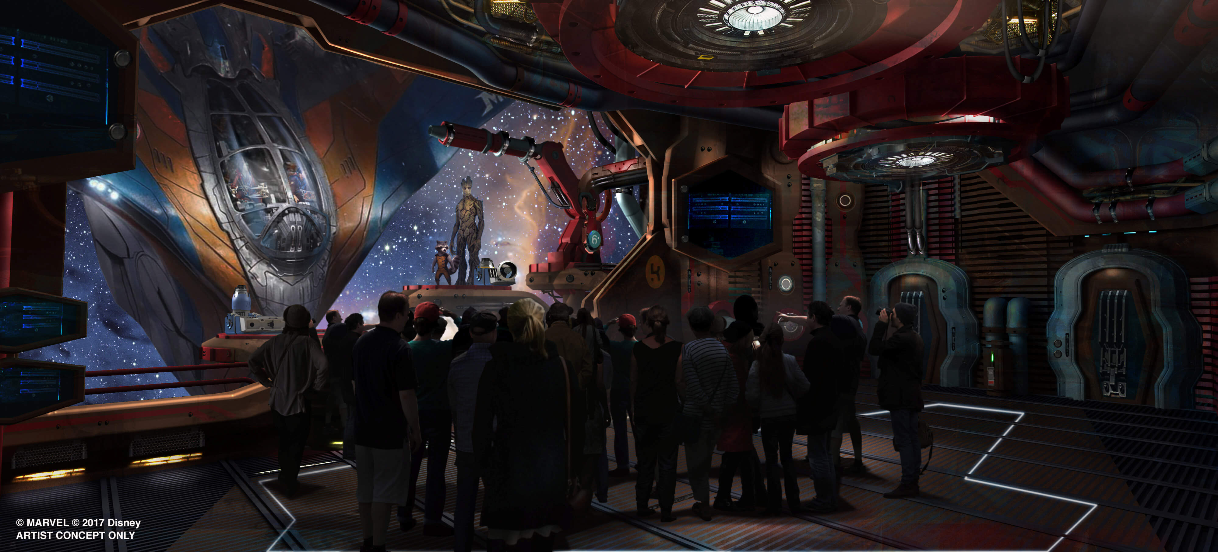 Guardians of the Galaxy Coaster Blasting into Epcot