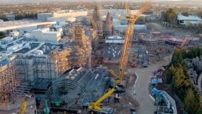 Disney CEO Shares Flyover Video of Star Wars Land Construction