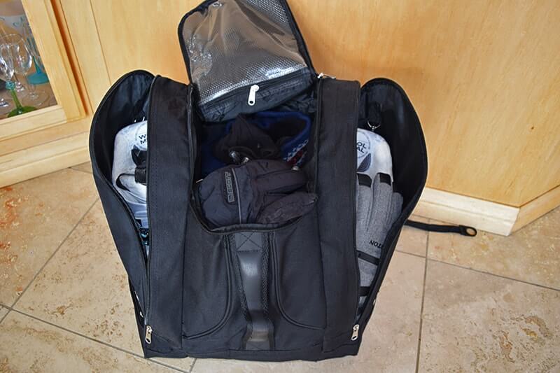 ski bag for skis and boots