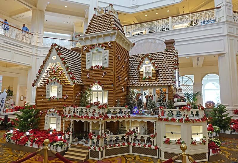 Disney World Resort Christmas Decorations - Grand Floridian Gingerbread House