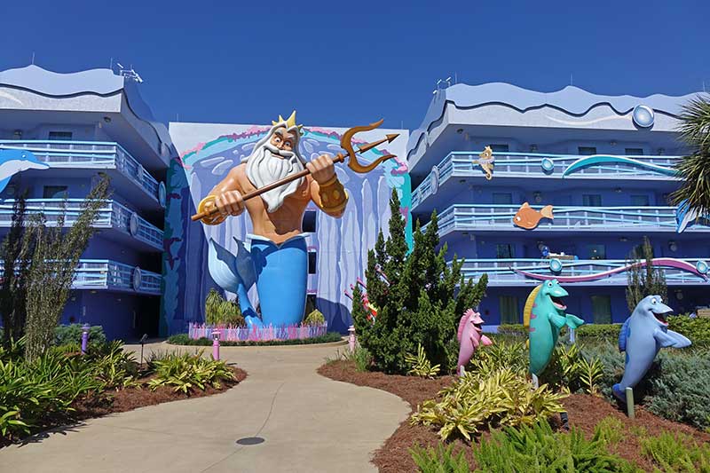 Disney Value Resort Hotels - Art of Animation's Little Mermaid Courtyard