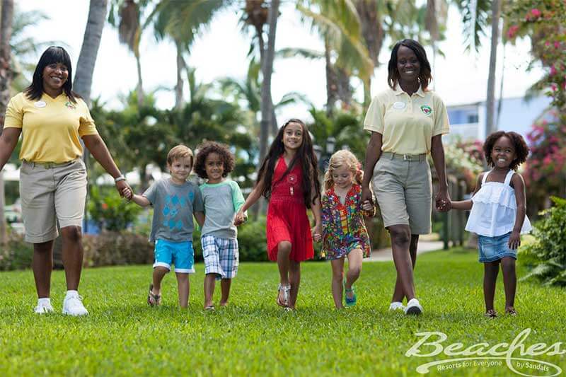 Sandals beaches family online resorts