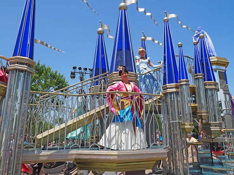 Magic Kingdom Reopening - Royal Princess Processional with Mulan and Cinderella