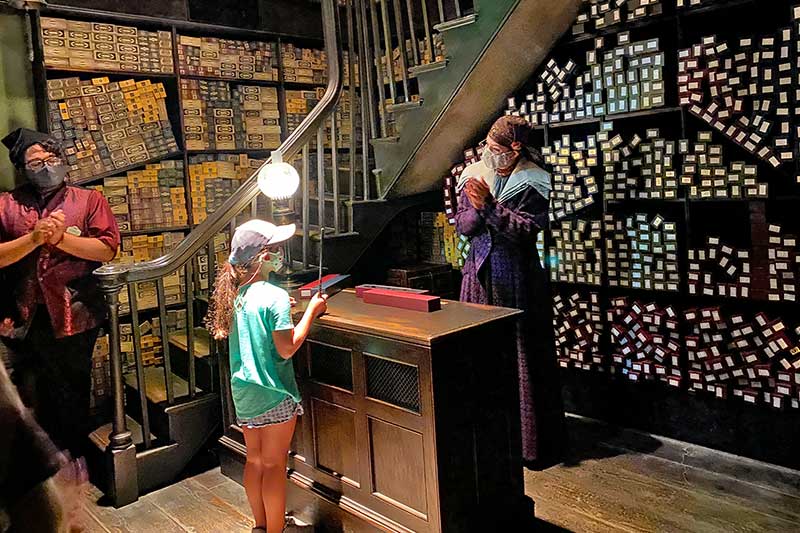 universal studios harry potter wand store