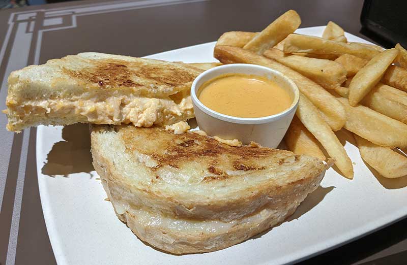 Hollywood Studios Dining - Buffalo Chicken Grilled Cheese Sandwich from ABC Commissary