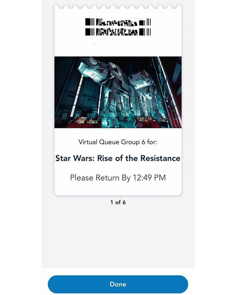 How to Get a Boarding Group for Star Wars: Rise of the Resistance at Disneyland - Virtual Queue Group 6