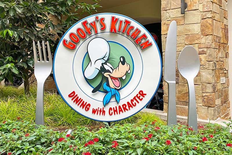 0921 Character Dining Goofys Kitchen Sign 