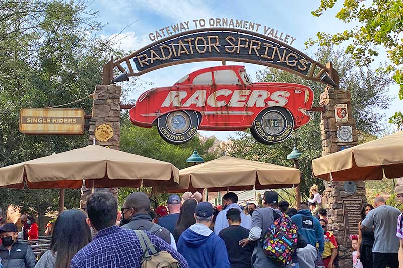 Maximize Your Time at Disneyland - Entrance to Radiator Springs Racers