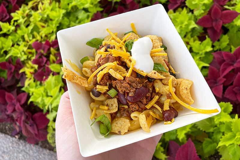 EPCOT International Food and Wine Festival - Chili-cheese Mac n Cheese from Mac & Eats