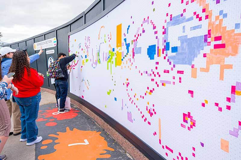 The Interactive Paint-by-Number Mural at EPCOT's Festival of the