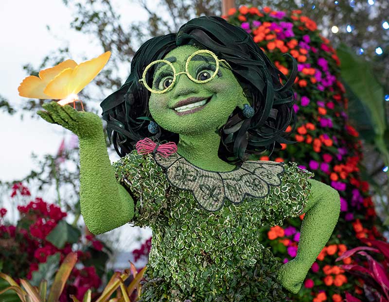 First Look at Encanto Topiaries for EPCOT Flower & Garden Festival