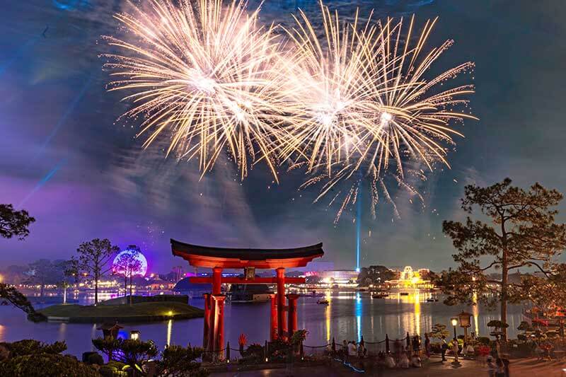 Best Places to Watch EPCOT Fireworks Luminous Now Showing