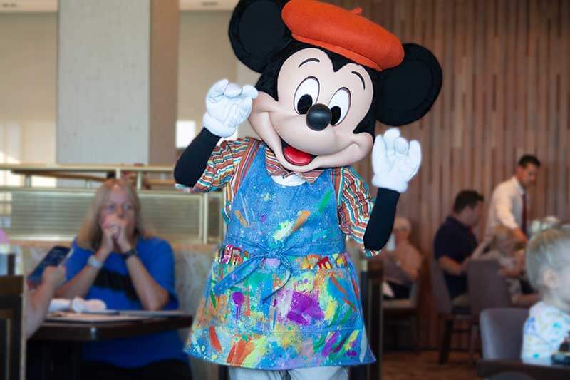 Frog Family Foodie Review: Breakfast à la Art with Mickey and Friends at Disney's Riviera Resort