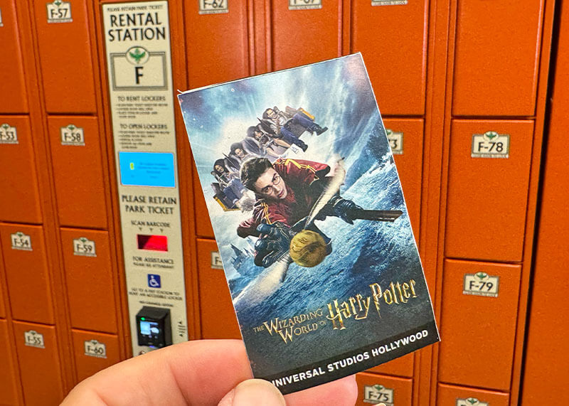 Universal Studios Hollywood Tips to Maximize Your Time - Ticket and lockers
