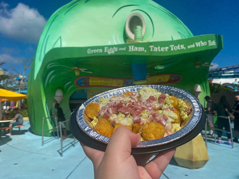 Cheap Food at Universal Orlando - Green Eggs and Ham