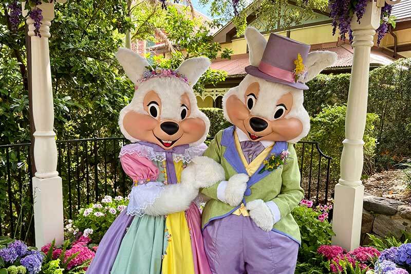 Easter at Disney World - Mr. and Mrs. Easter Bunny