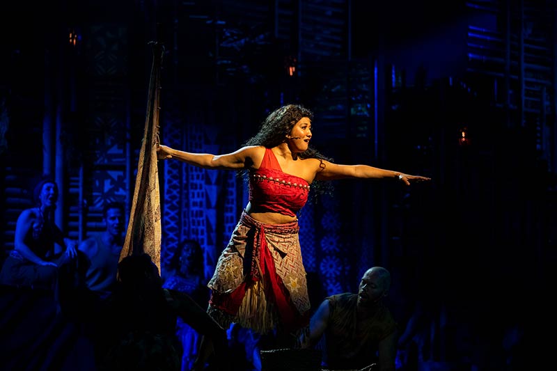 the tale of moana - Walt Disney Threatre with Moana on stage
