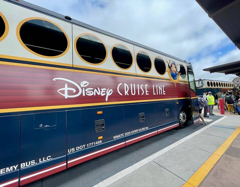 Disney Cruise Transportation - Disney Cruise Line Bus