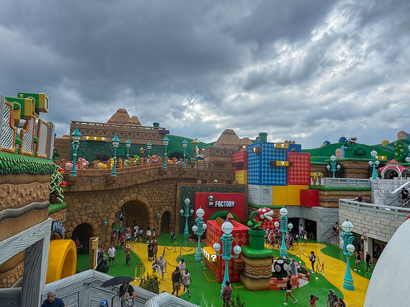 Rainy Day at Epic Universe - Super Nintendo World