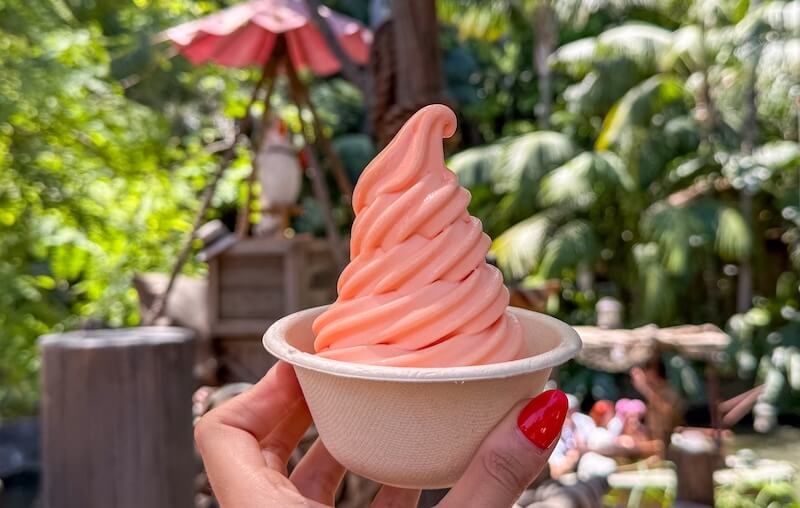 Disneyland Ice Cream - Peach Dole Whip at Tropical Hideaway