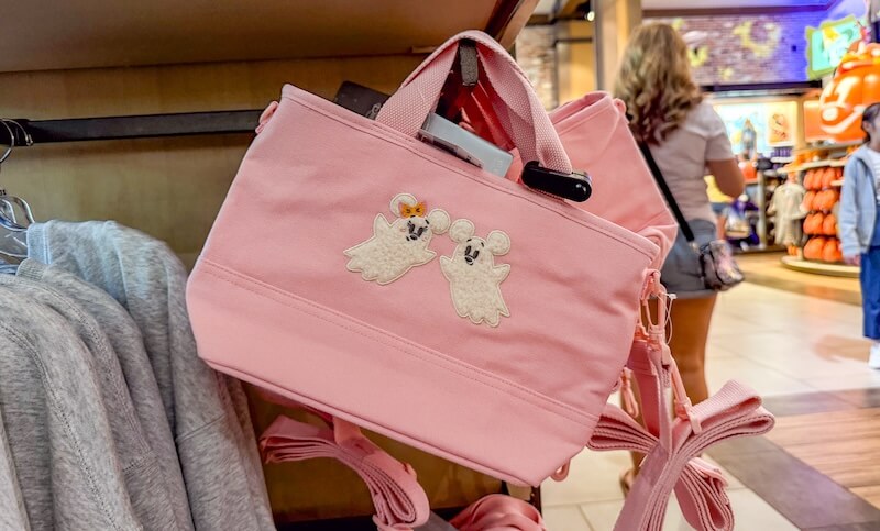 The Frog Family's Wish List: New Disneyland Merchandise in August 2025 - Mickey and Minnie pink ghost tote