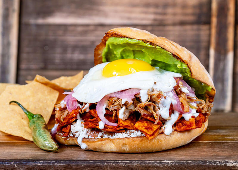 Carnitas torta at Paradise Garden Grill