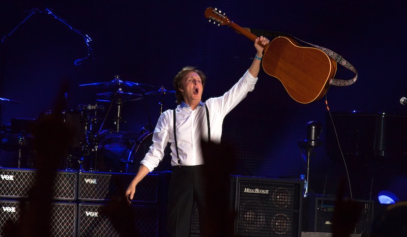 Get Back to Where You Belong - At the "Got Back" 2025 Paul McCartney Tour! - Paul on stage with guitar