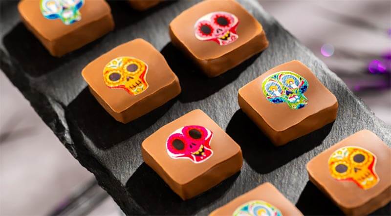 halloween food Disney World - Coco Cinnamon Ganache Square