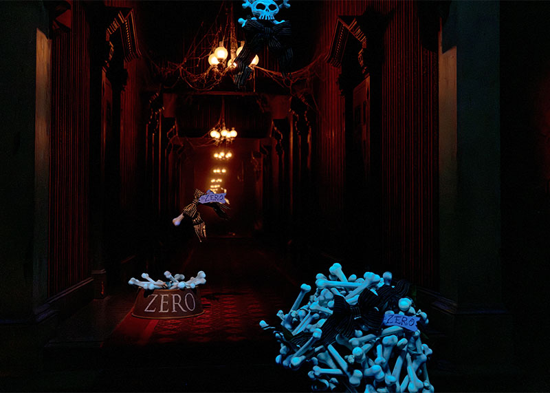 Our Favorite Reasons to Visit Disneyland This Fall - Zero hallway on Haunted Mansion Holiday