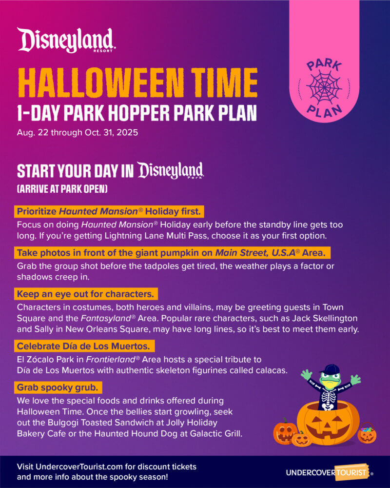 Disneyland Halloween Time Park Plan