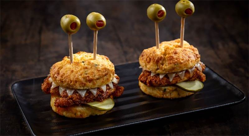 halloween food Disney World - Alien Invader Sliders