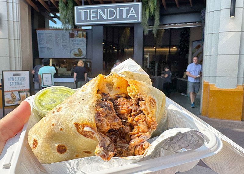 A Complete Guide to the Downtown Disney District at Disneyland - Tiendita breakfast burrito