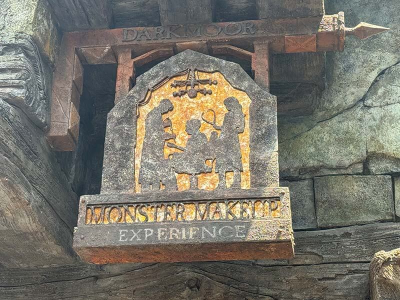 Darkmoor Monster Makeup Experience - Signage