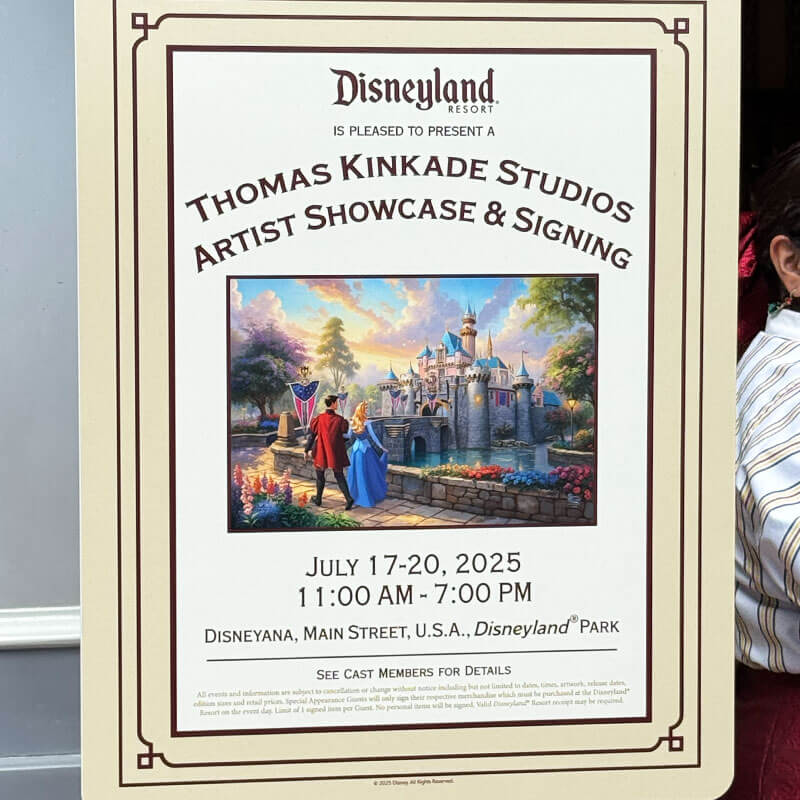 Bring Home the Magic With Unique & Personalized Souvenirs from Disneyland - Sample art show sign