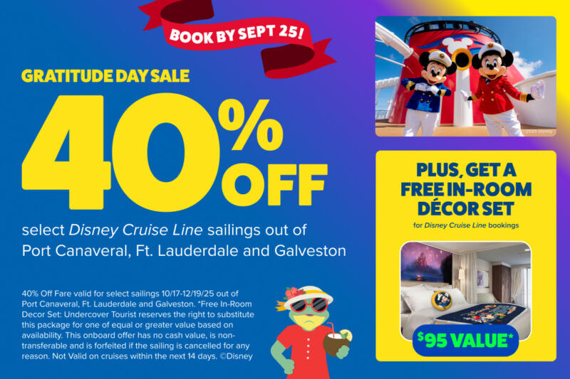 Disney Cruise Line Promo - 40% off select sailings