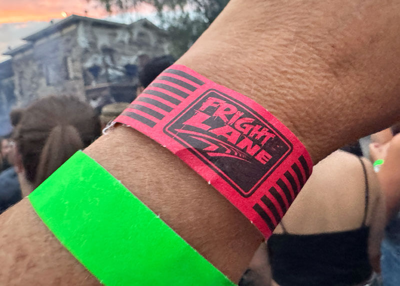 Your Ghoulish Guide to Knott’s Scary Farm - Fright Lane wrist band