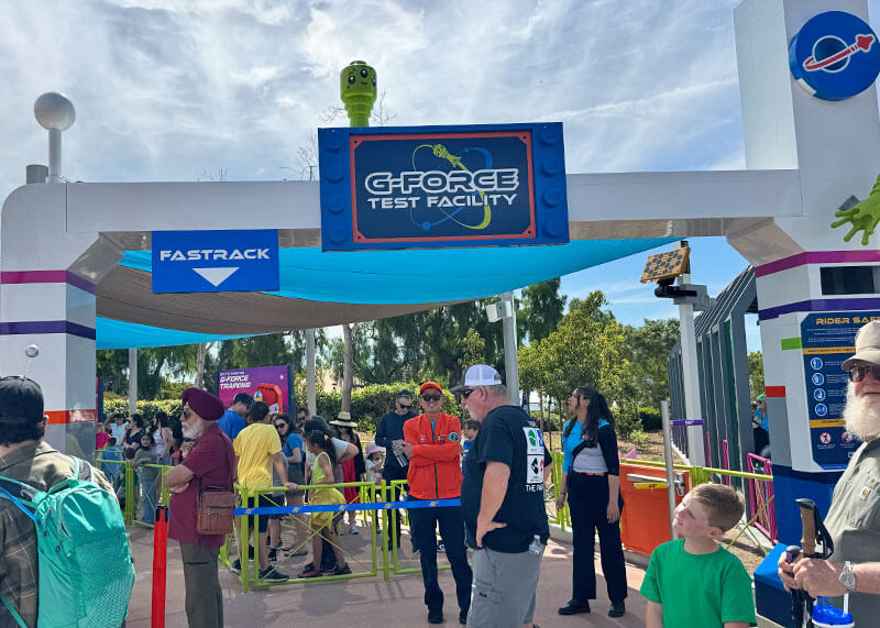 Building a Perfect Day with a Park Plan at LEGOLAND California - Fastrack sign for G-Force