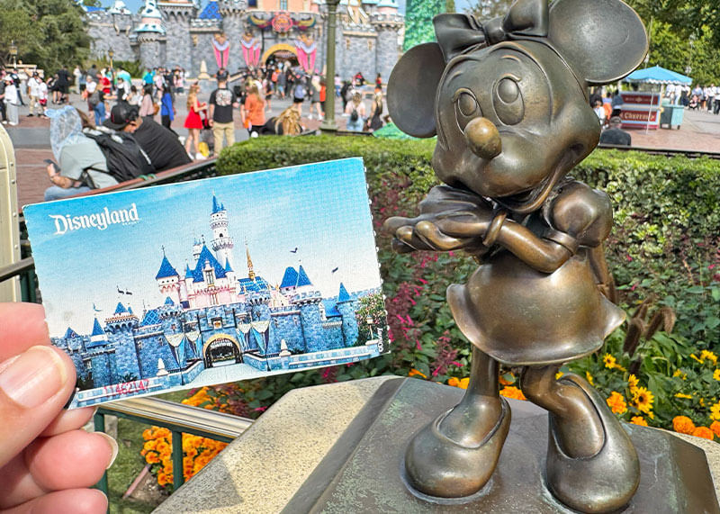 How to Save Money on Disneyland Tickets - Disneyland ticket with Minnie