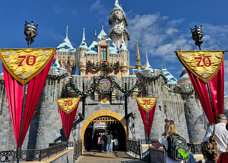 Tips for the Holidays at Disneyland - 70th castle
