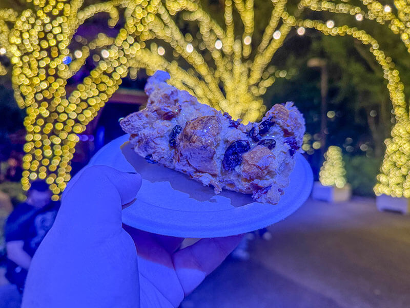 Busch Gardens Christmas Town - Christmas Eggnog Bread Pudding