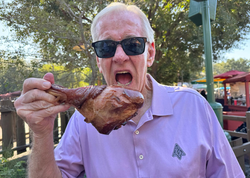 Delicious Options for Disneyland Thanksgiving Dinner - Booth turkey leg
