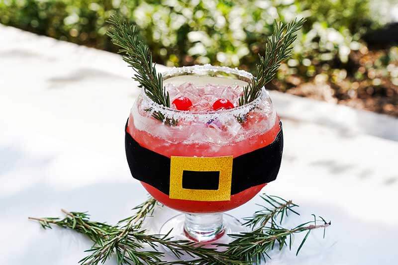 All the Holiday Dining Experiences at Disneyland Hotels & Downtown Disney - Santa cocktail at Naples