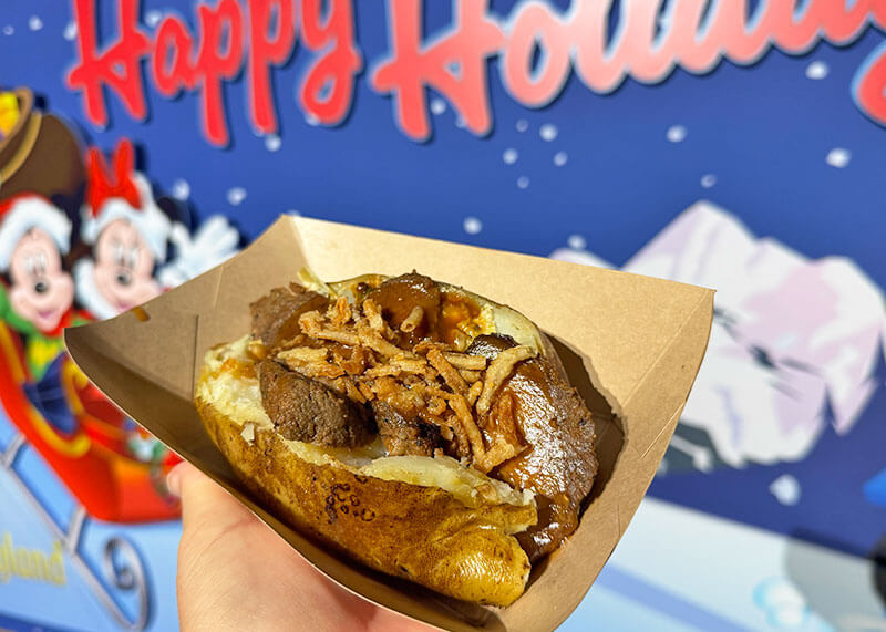 All the Holiday Sweet Treats & Foods at Disneyland Theme Parks - Beef potato
