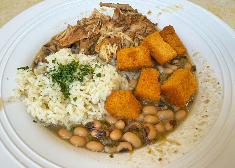All the Holiday Sweet Treats & Foods at Disneyland Theme Parks - Black-eyed pea stew
