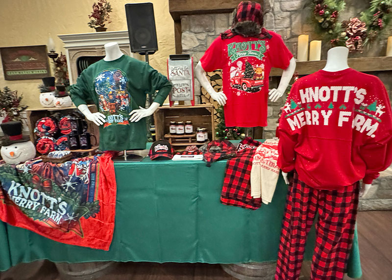 Our Festive Guide to Knott's Merry Farm - Merch display